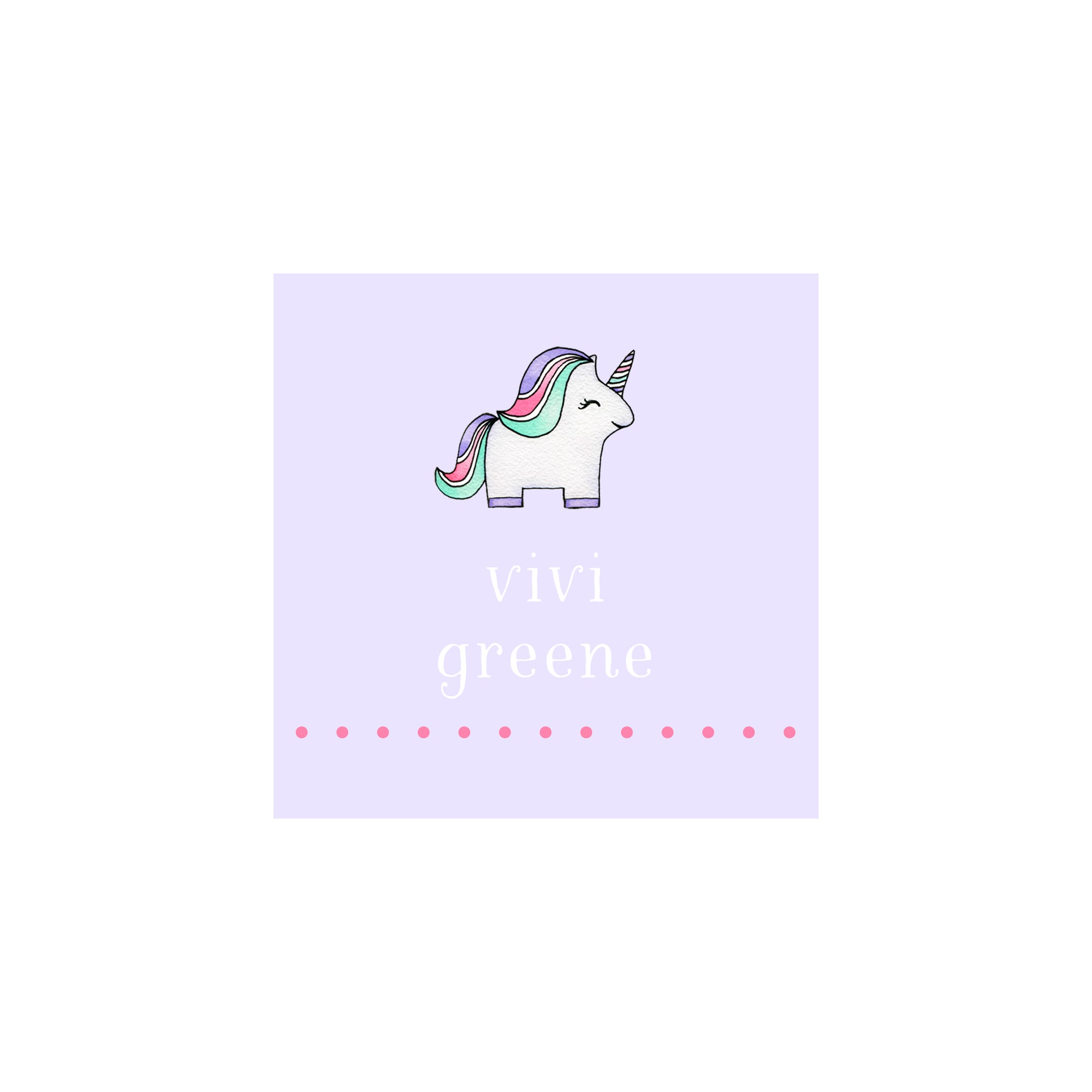 Unicorn Gift Tags & Stickers
