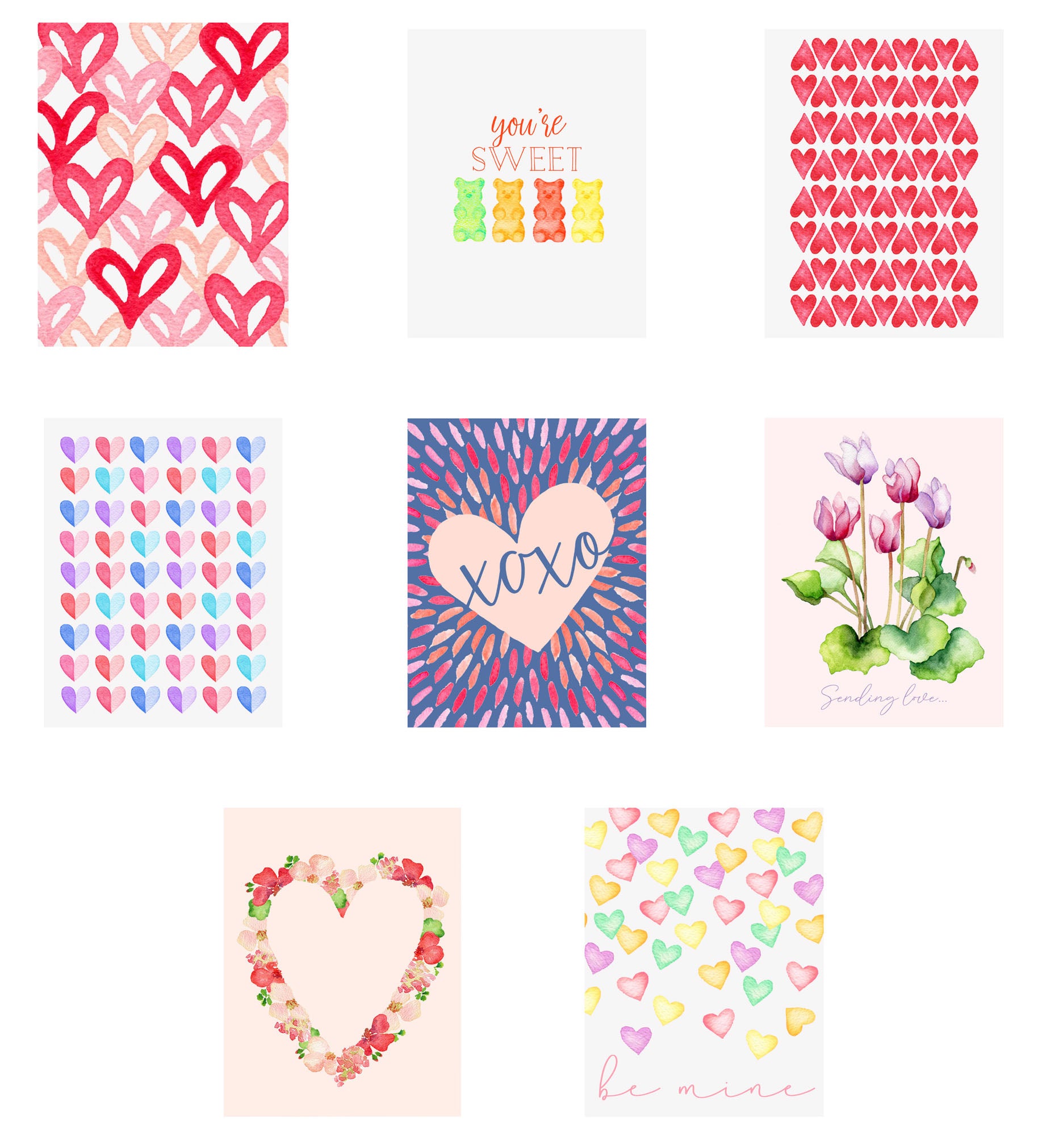 Love Notes- Assorted Valentine Note Cards
