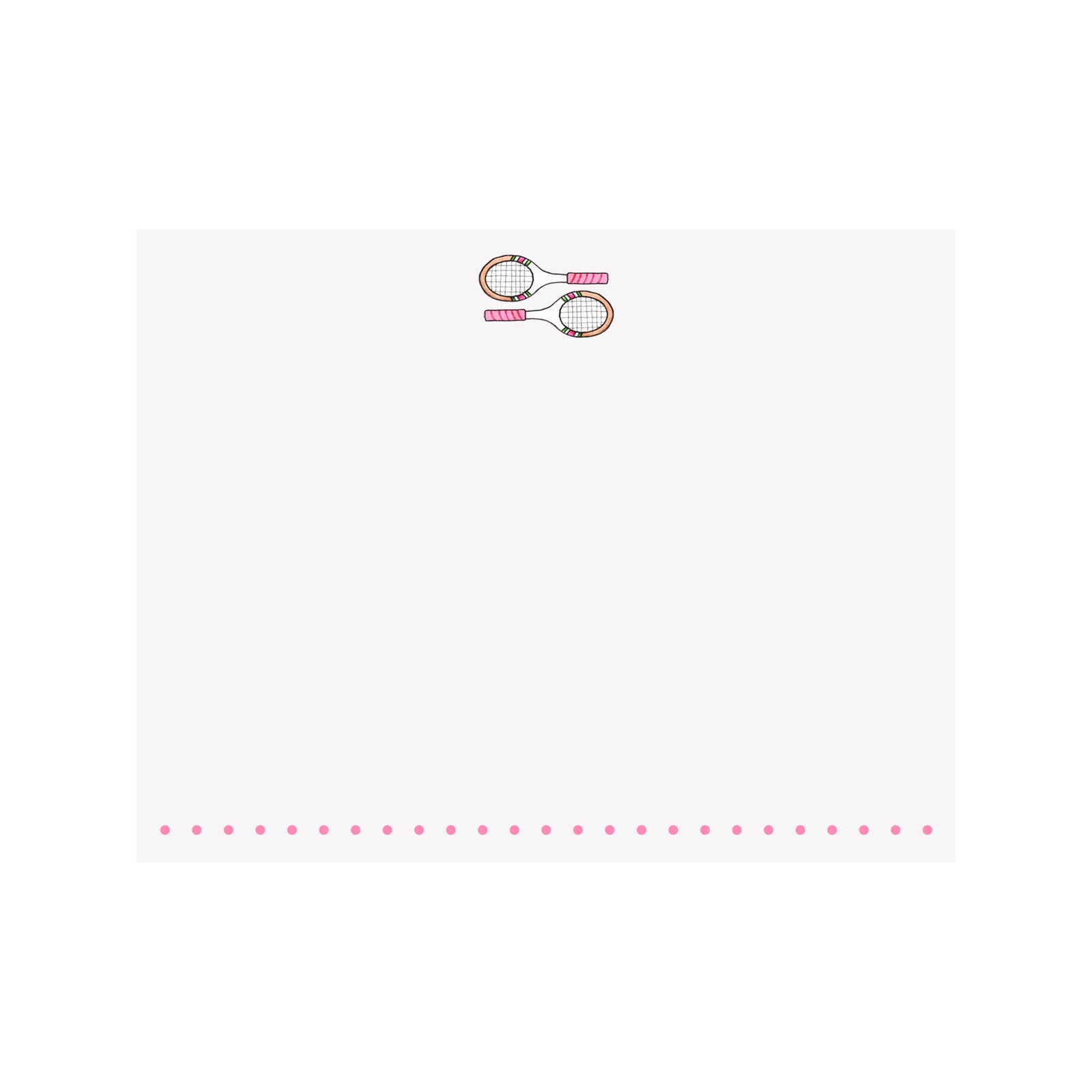 Tennis Vintage Racquet Note Card