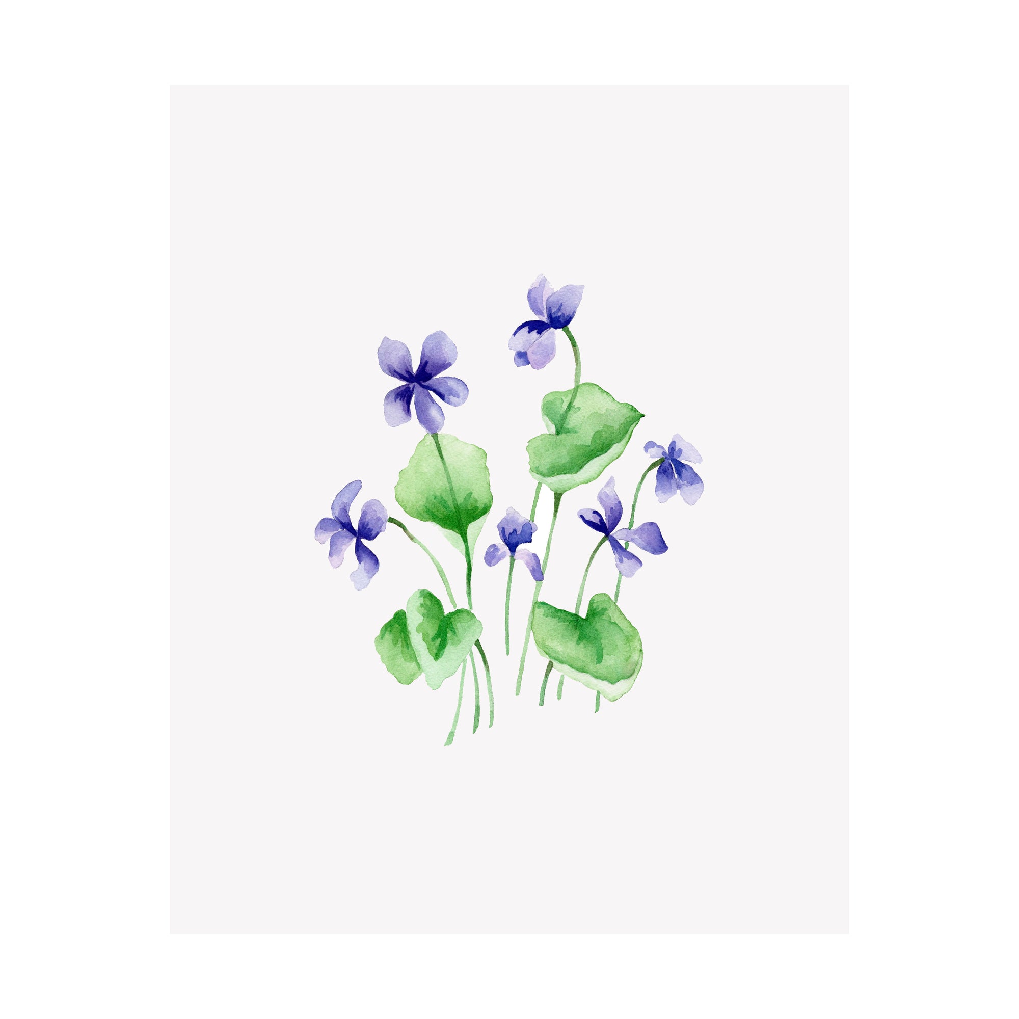 Floral Print- Violet