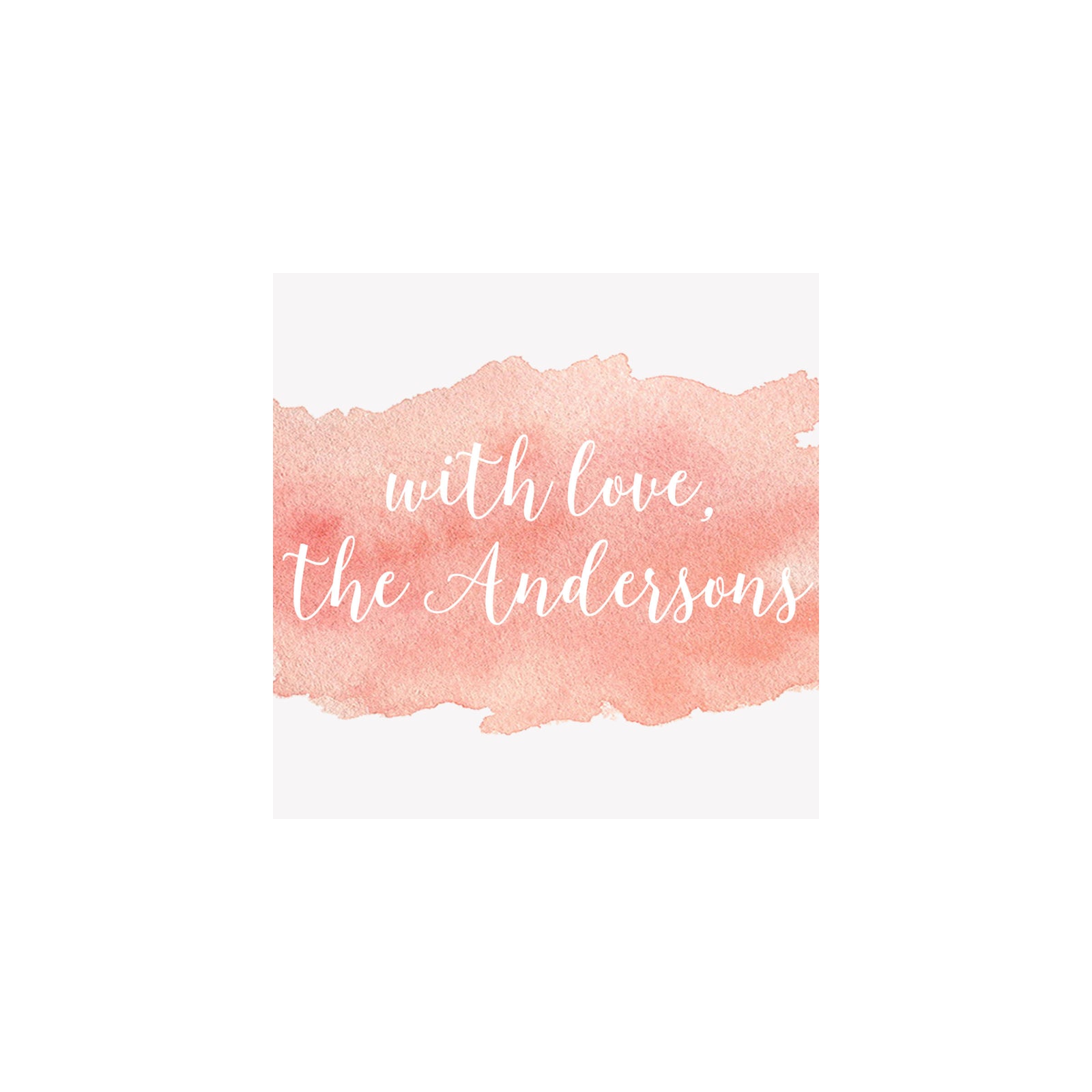 Watercolor Splash Gift Tags & Stickers- Rose