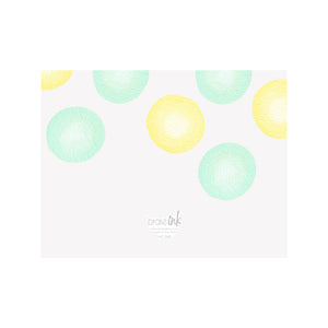 Jumbo Dots Notecard- Yellow Green