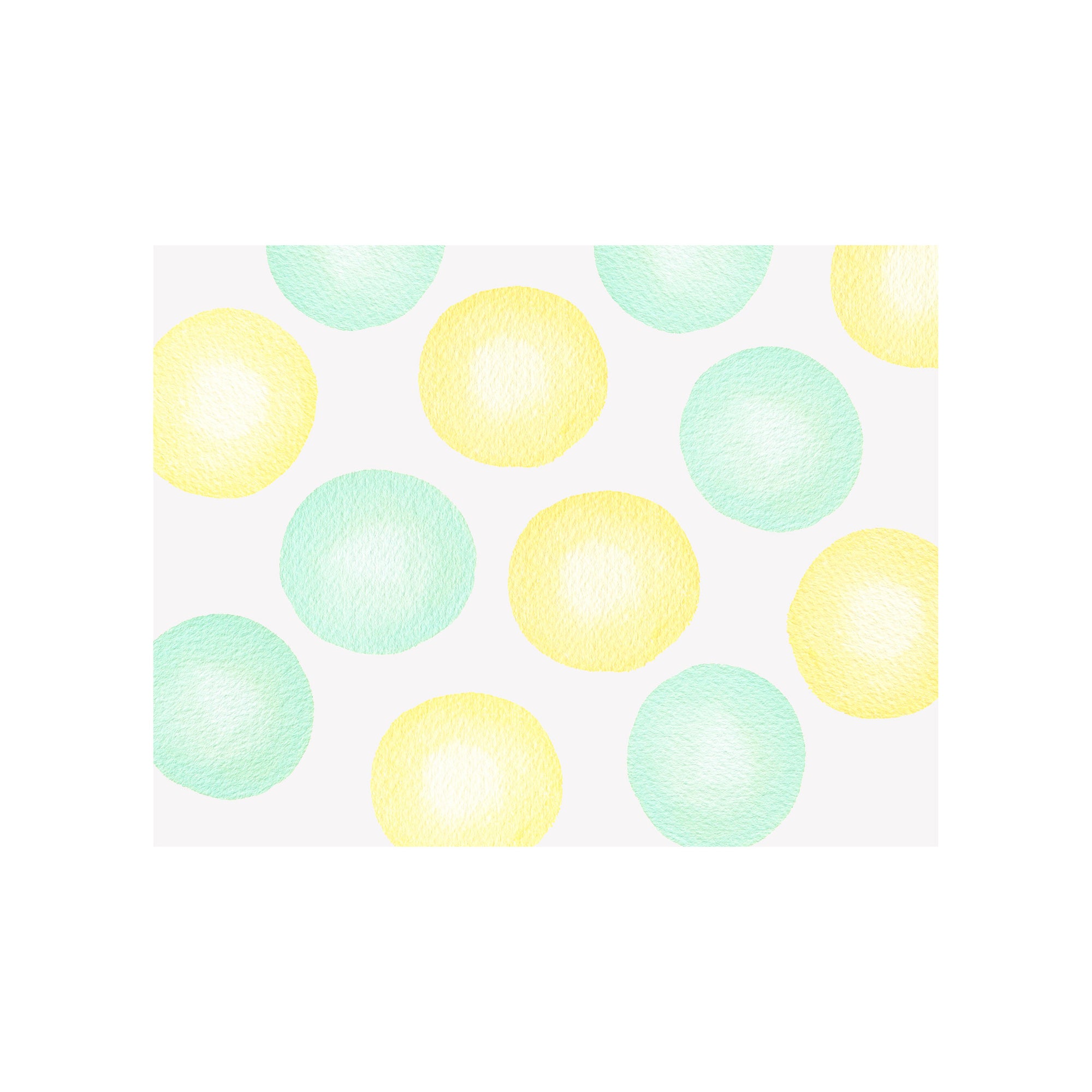 Jumbo Dots Notecard- Yellow Green