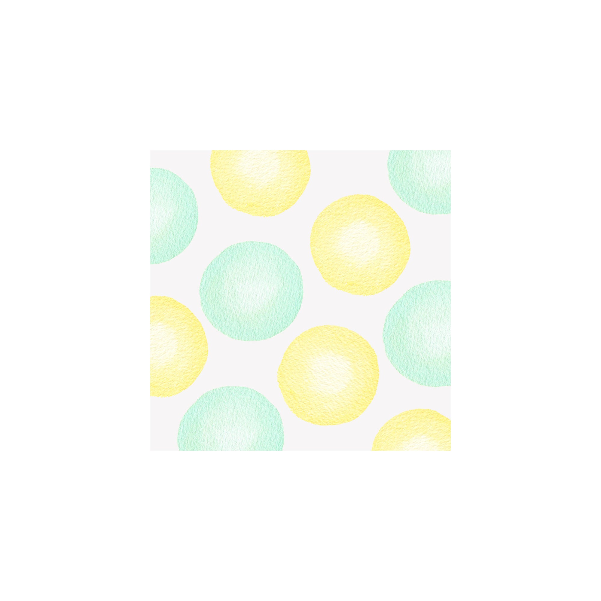Jumbo Dots Gift Tag - Green/Yellow